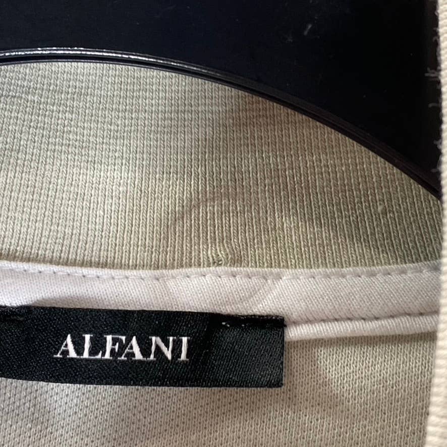 ALFANI Men's Moonstruck Cbo Slim Pique Full-Zip Bomber Track Jacket SZ S