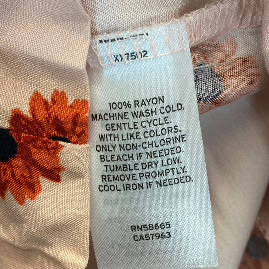 ABOUND Women's Pink Daisy Dots Easy Flowy Lightweight Elastic Waist Pull-On Shorts SZ M