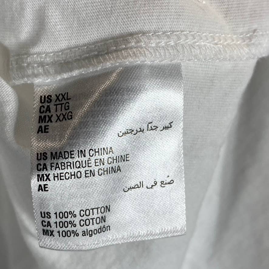 INC INTERNATIONAL Women's Bright White Crewneck Roll-Tab Oversized T-Shirt SZ2XL