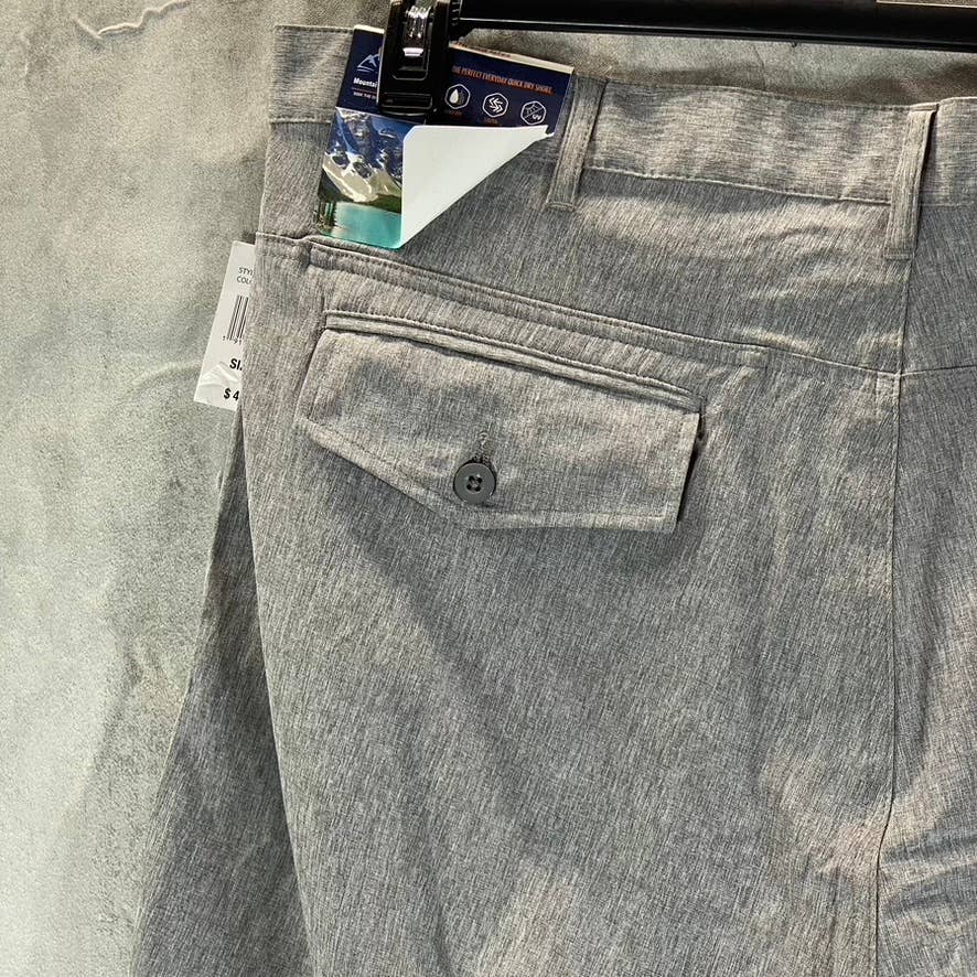 MOUNTAIN AND ISLES Men's Charcoal All Day Hybrid Performance Stretch Shorts SZ40