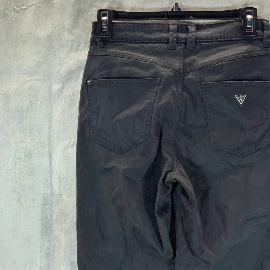 GUESS 1981 Women's Jet Black High-Rise Skinny Capri Jeans SZ S
