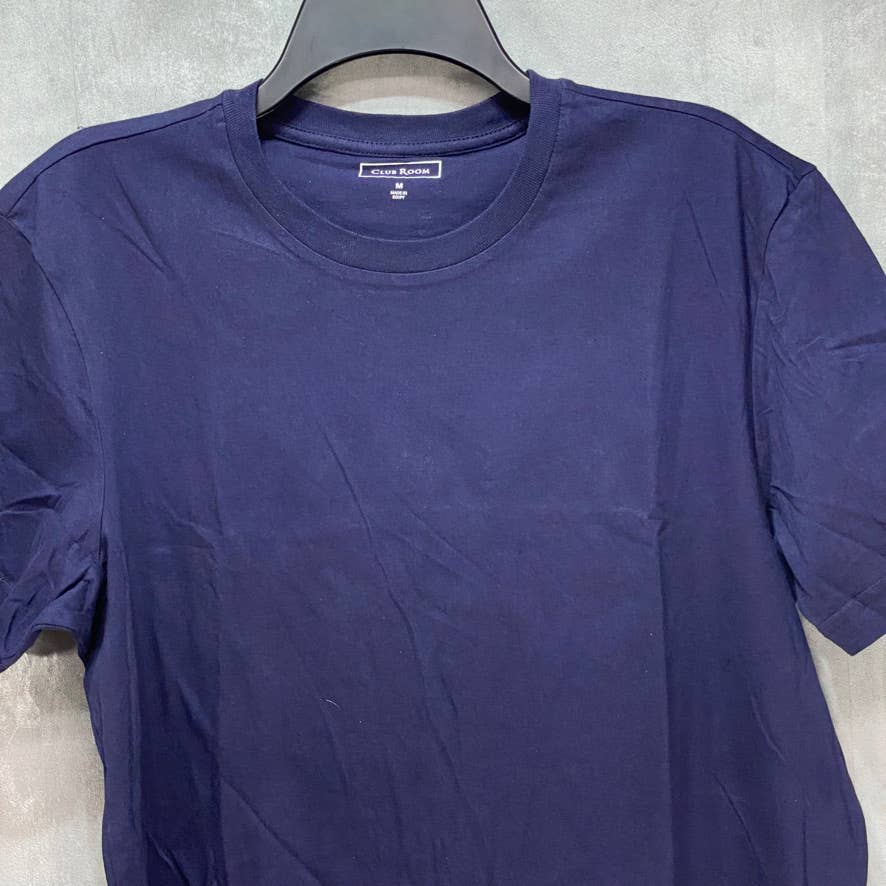 CLUB ROOM Blue Solid Crewneck Tshirt SZ M