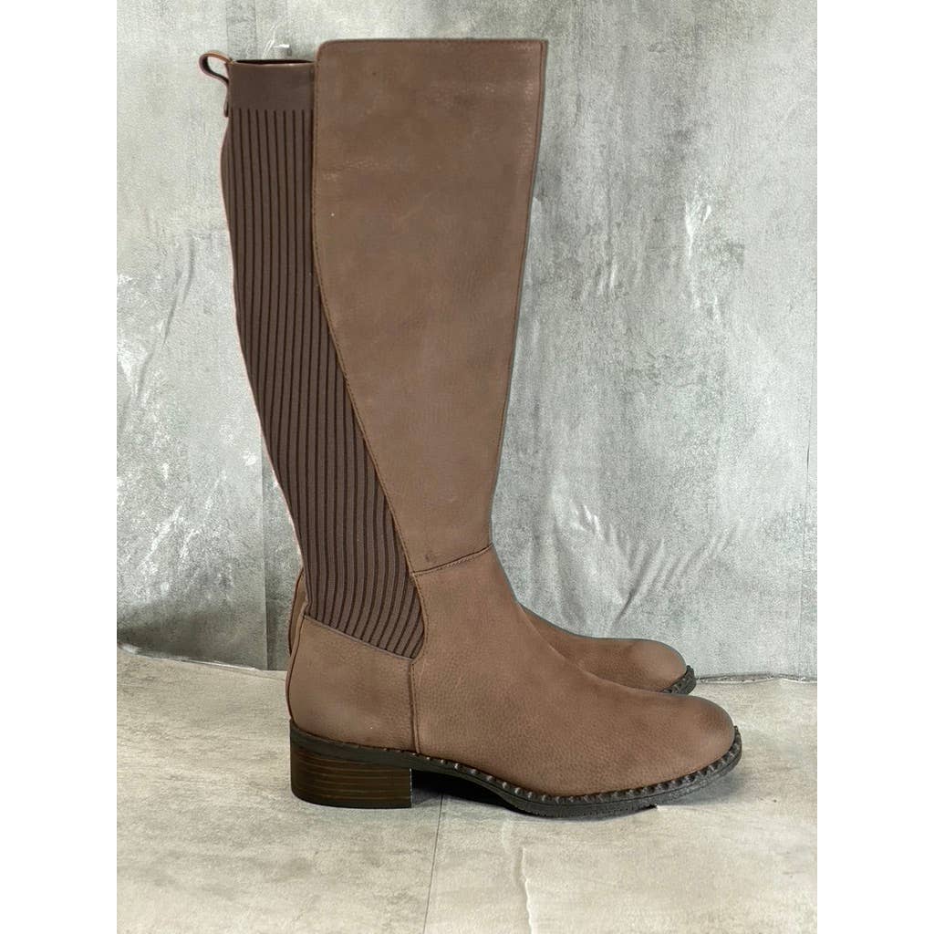 GENTLE SOULS By Kenneth Cole Women's Espresso Best Chelsea Zip-Up Tall Boot SZ11