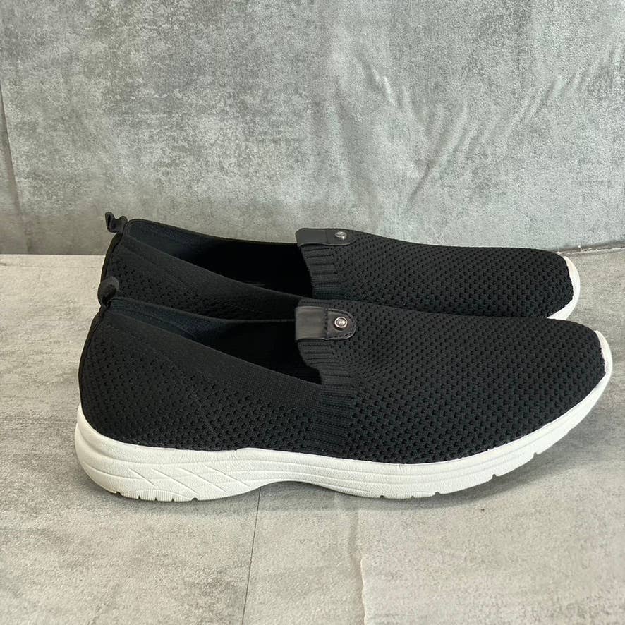 BARETRAPS Women's Black Knit Fabric Alessa Round-Toe Lightweight Slip-Ons SZ 11