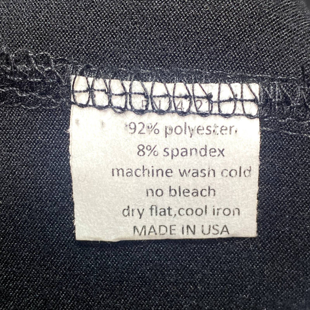 24SEVEN COMFORT APPAREL Solid Black Fitted Long Sleeve Side Slit Maxi Dress SZ XL