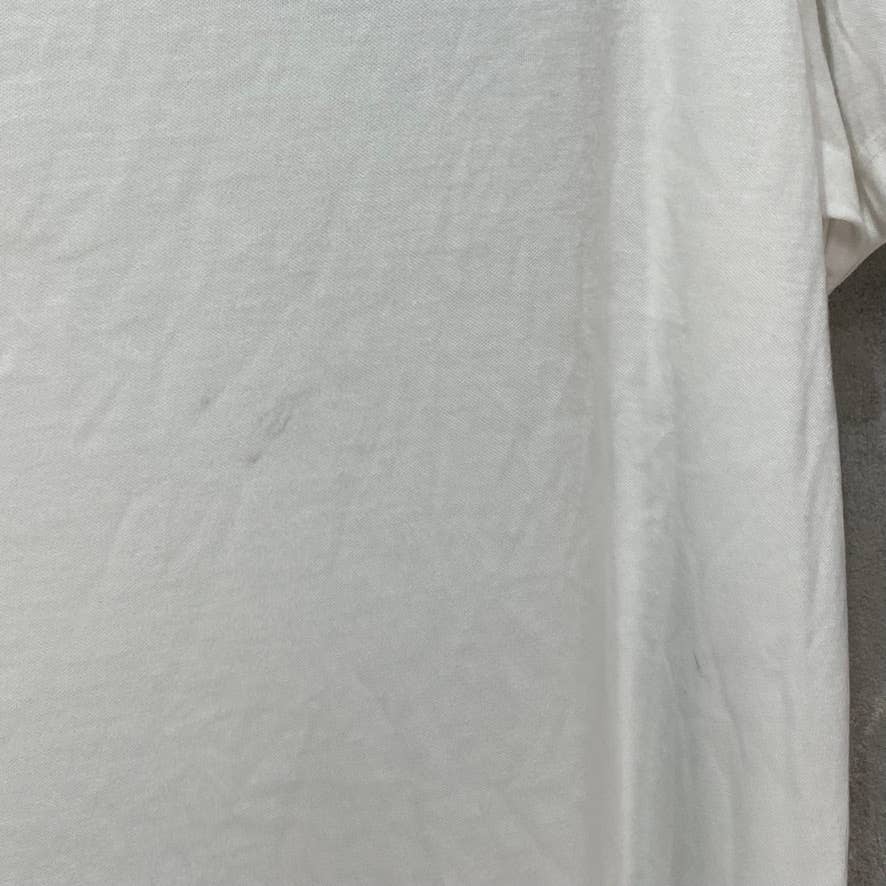 ALFANI White Travel Stretch V-Neck T-Shirt SZ L