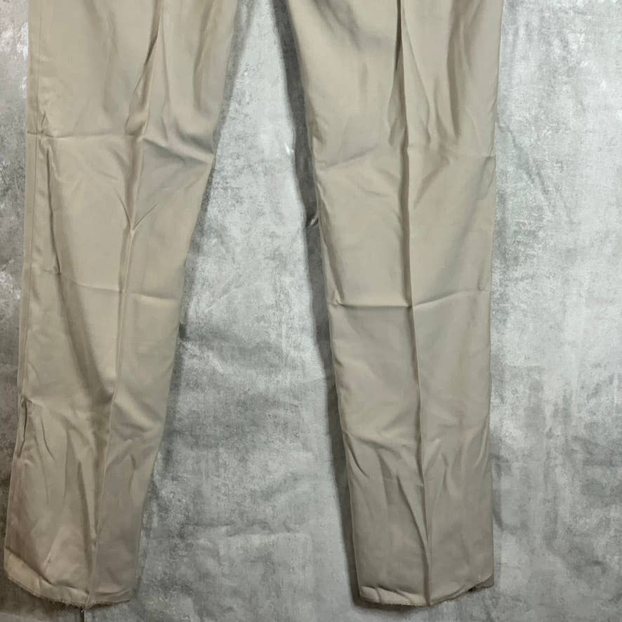 PERRY ELLIS PORTFOLIO Men's Toast Modern-Fit Flat Front Dress Pants SZ 36