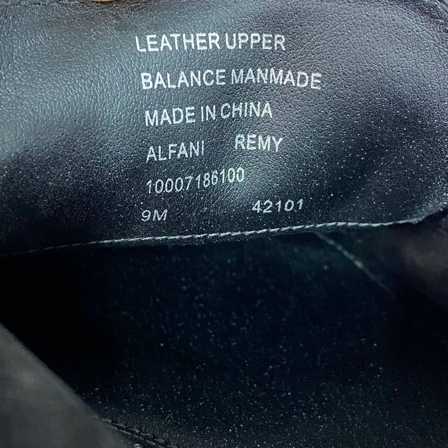 ALFANI Black Remy Driver Loafers SZ 9