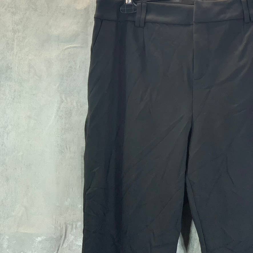 INC INTERNATIONAL CONECEPTS Women's Deep Black High-Rise Regular Flare Pants