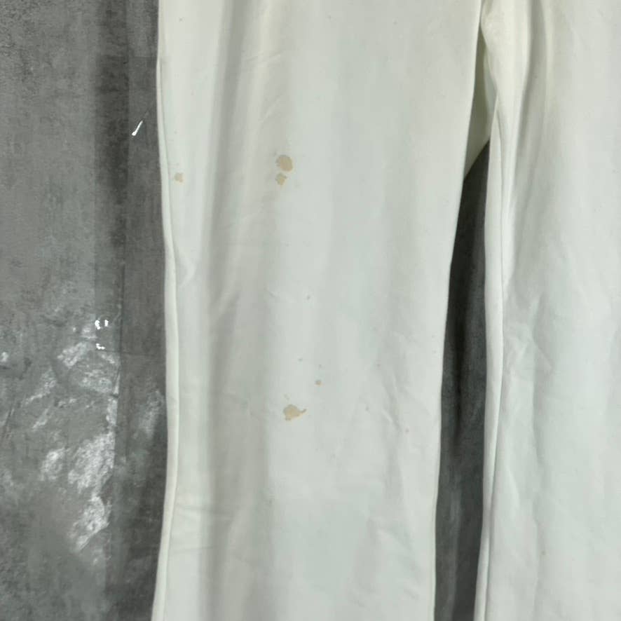 STYLE & CO Women's Bright White High-Rise Flare Cropped Pull-On Leggings SZ M