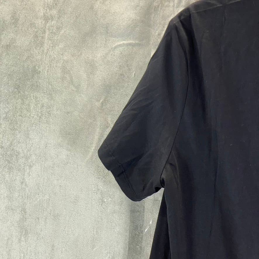 CALVIN KLEIN Men's Black Beauty Monogram Logo Graphic Crewneck T-Shirt SZ M