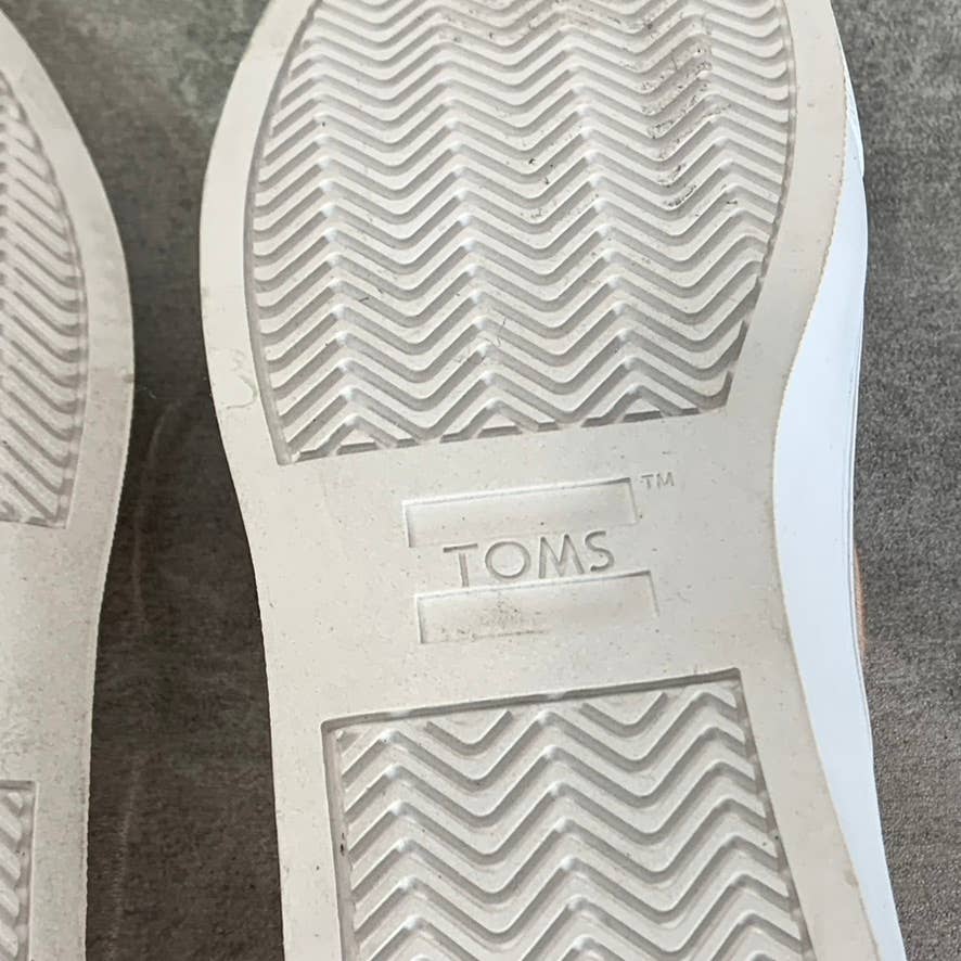 TOMS Women's Salmon Luca Canvas Wrapped Round-Toe Slip-On Sneakers SZ 6