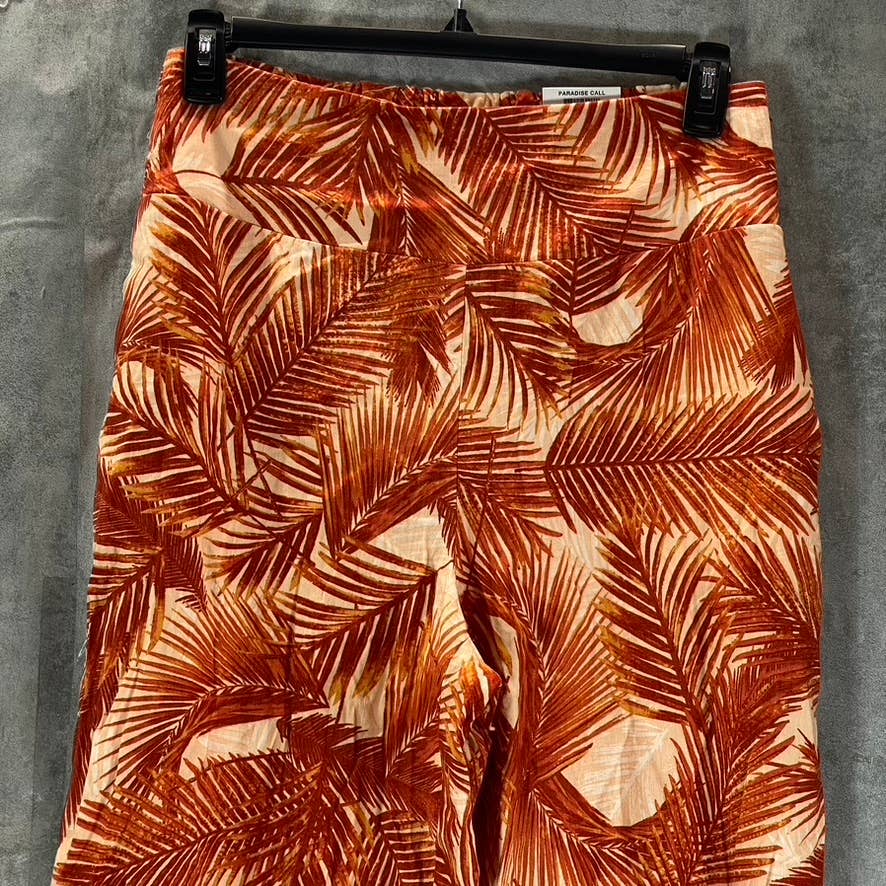 INC INTERNATIONAL Women's Summer Palm Printed High-Rise Wide-Leg Pants SZ 16