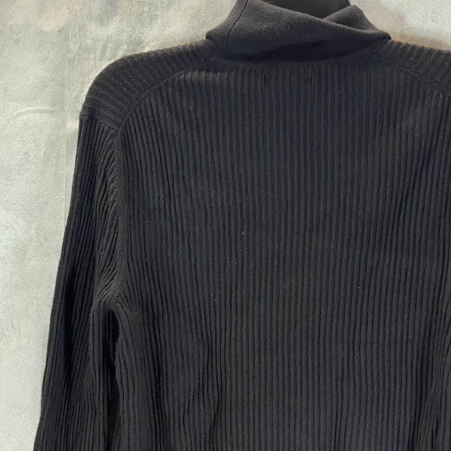 INC INTERNATIONAL CONCEPTS Men's Deep Black Ascher Rollneck Sweater SZ S