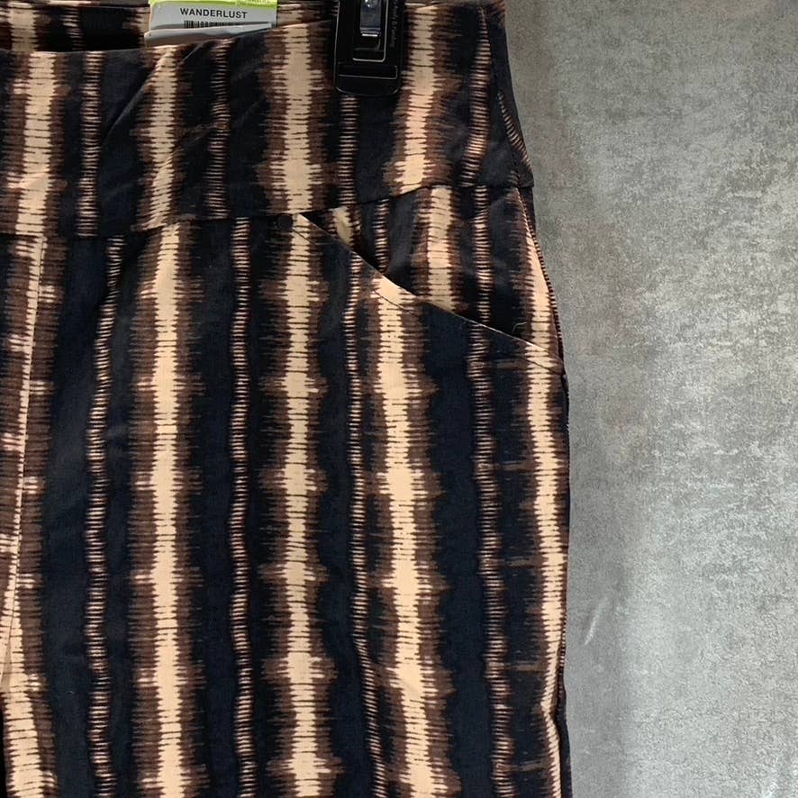 INC INTERNATIONAL CONCEPTS Women's Noir Stripe Printed Skinny Crop Pants SZ 4