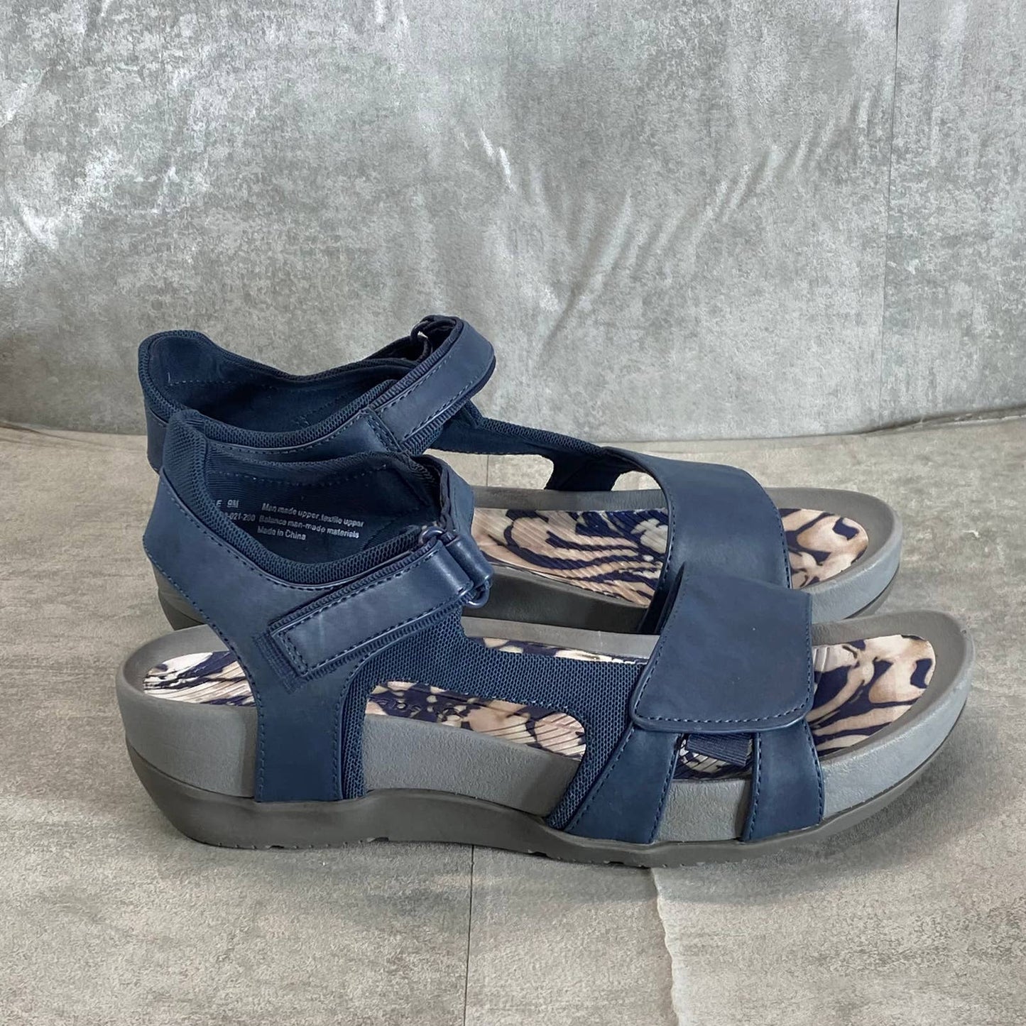 BARETRAPS Women's Navy Blue Abrielle Sporty Sandals SZ 9