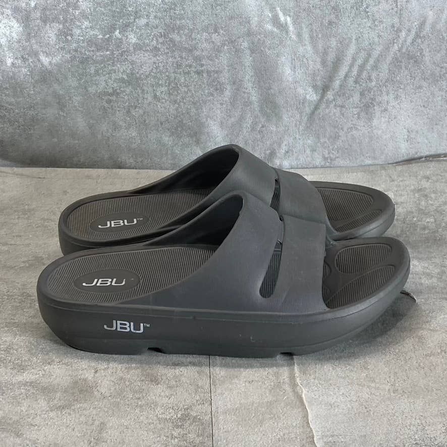 JBU Women's Charcoal Dover Slide Recovery Sandals SZ 6