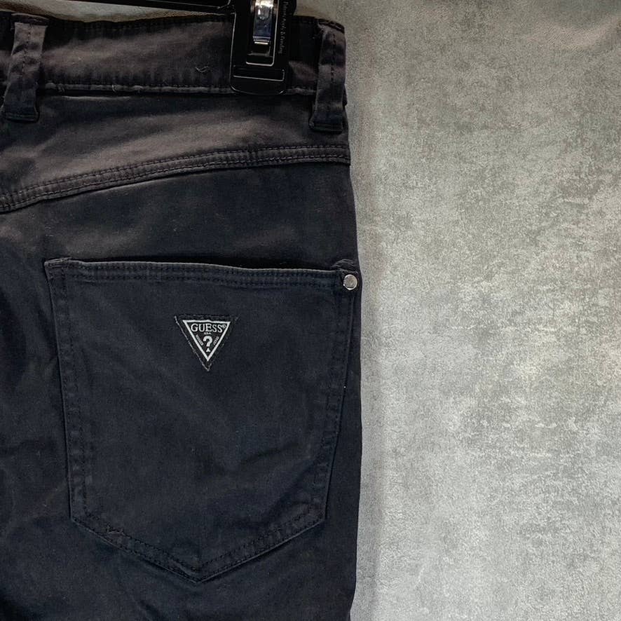 GUESS 1981 Women's Jet Black High-Rise Skinny Capri Jeans SZ S