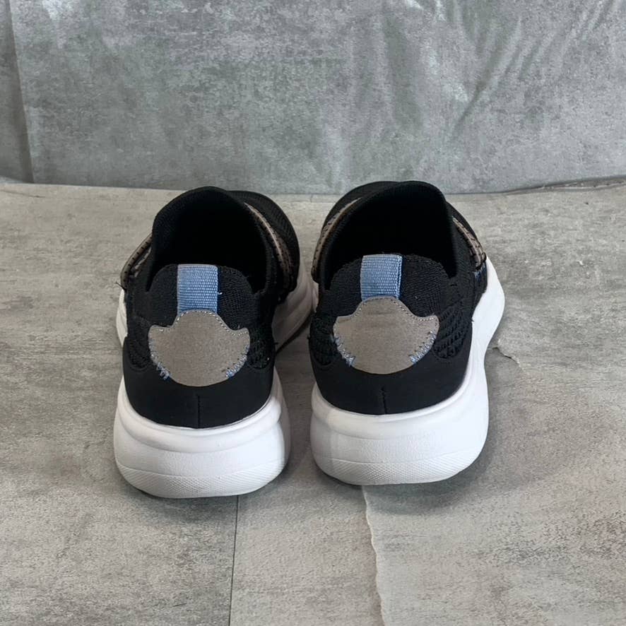 CLARKS Women's Black Combo Fabric Ezera Run Slip-On Sneakers SZ 6.5