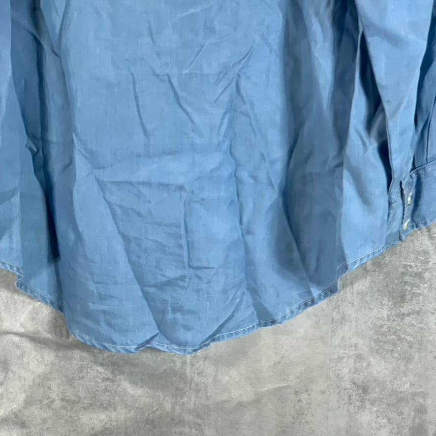 GUESS Women's Othonna Pauleta Button-Front Long-Sleeve Top SZ XL