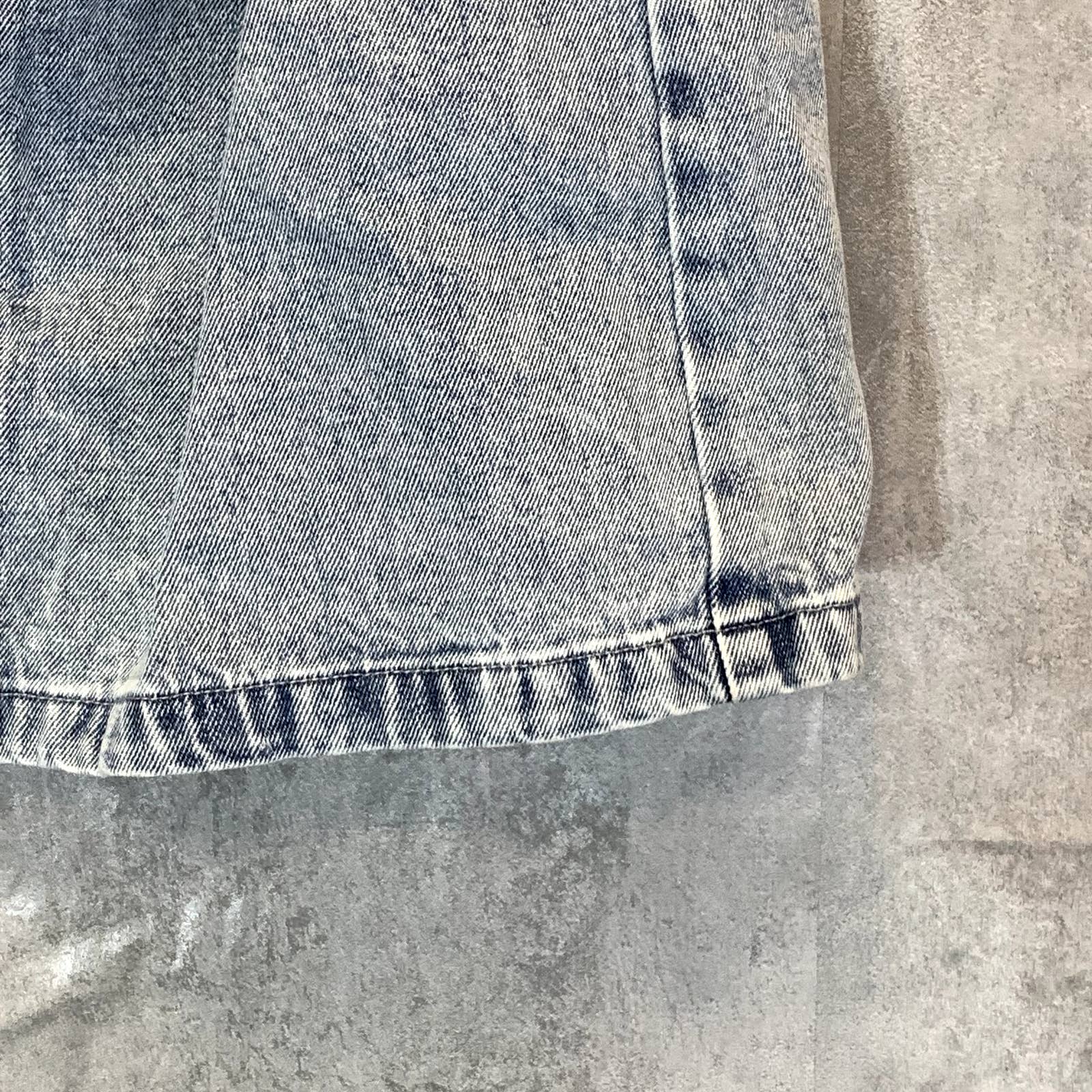 VERA MODA Women's Light Blue Denim VMKATIE HR Bow Pull-On Mini Skirt SZ XS