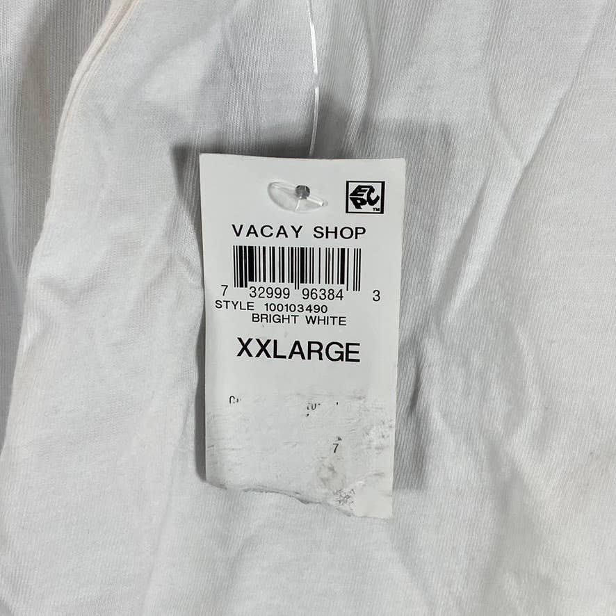 INC INTERNATIONAL Women's Bright White Crewneck Roll-Tab Oversized T-Shirt SZ2XL
