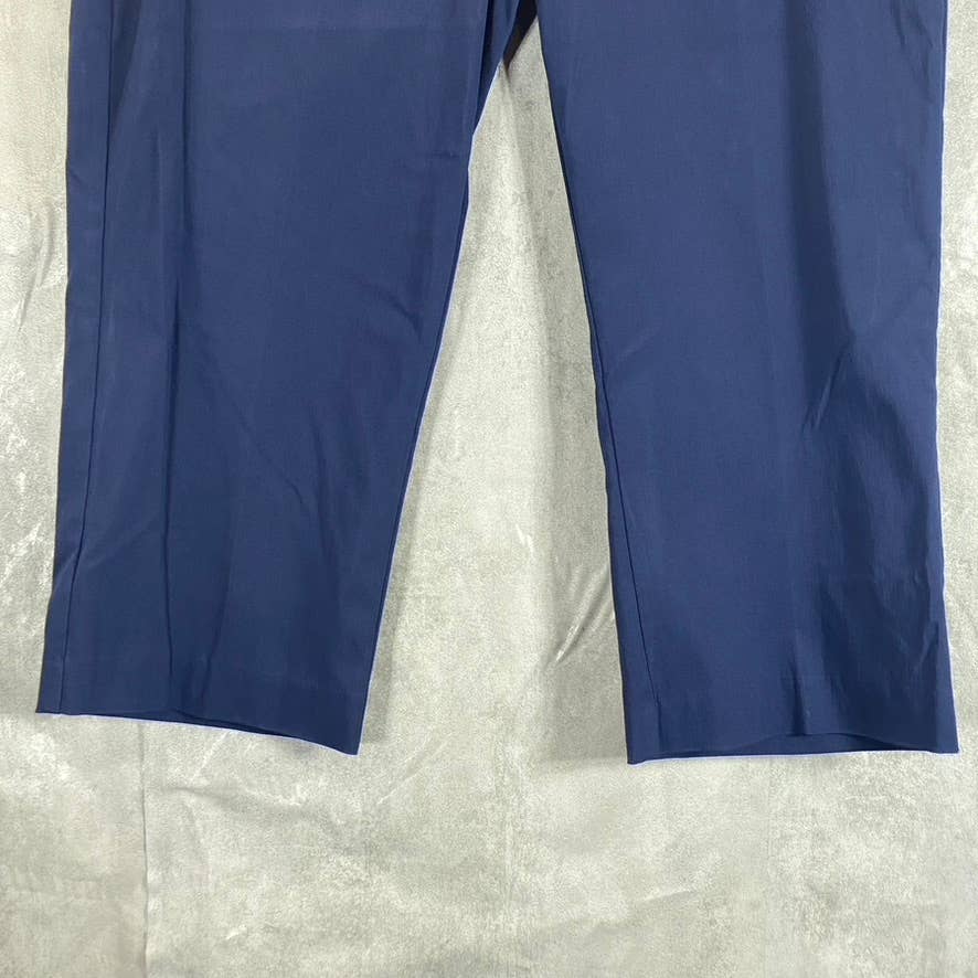 JM COLLECTION Women's Plus Intrepid Blue Studded Tummy Control Capri Pants SZ 1X