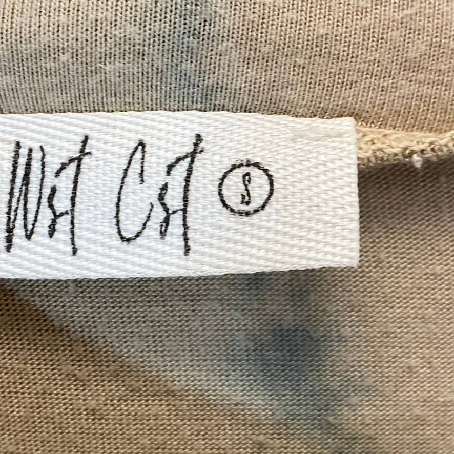 WST CST Women's Taupe Tie-Dye Crewneck Short Sleeve T-Shirt SZ S