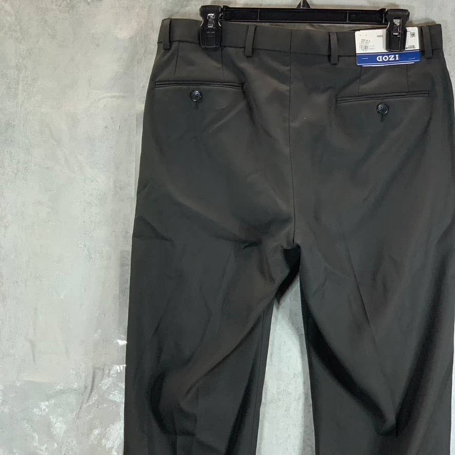 IZOD Men's Solid Black Regular Classic-Fit Suit Pants SZ 32X32