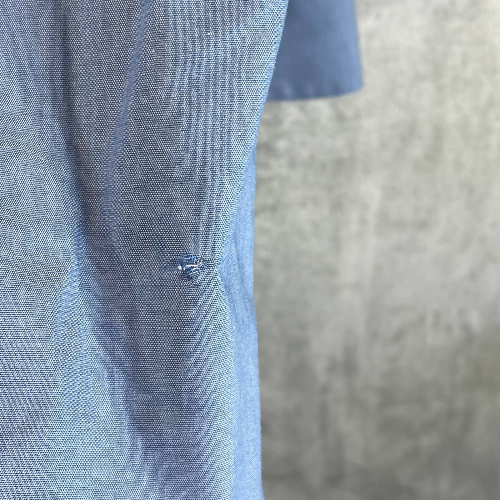 BAR III Men's LT Indigo Chambray Slim-Fit Stretch Button-Up Shirt SZ XL