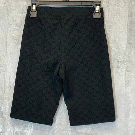OPEN EDIT Women's Black Lace Pull-On Bike Shorts SZ XXS