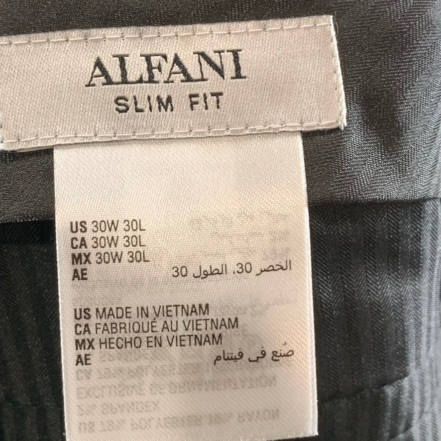 ALFANI Men's Solid Blue Slim-Fit Stretch Suit Pants SZ 30X30