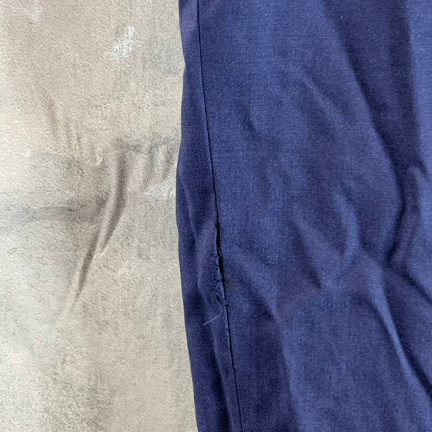 CALVIN KLEIN Men's Blue Infinite Stretch Slim-Fit Wool Dress Pants SZ 38X30