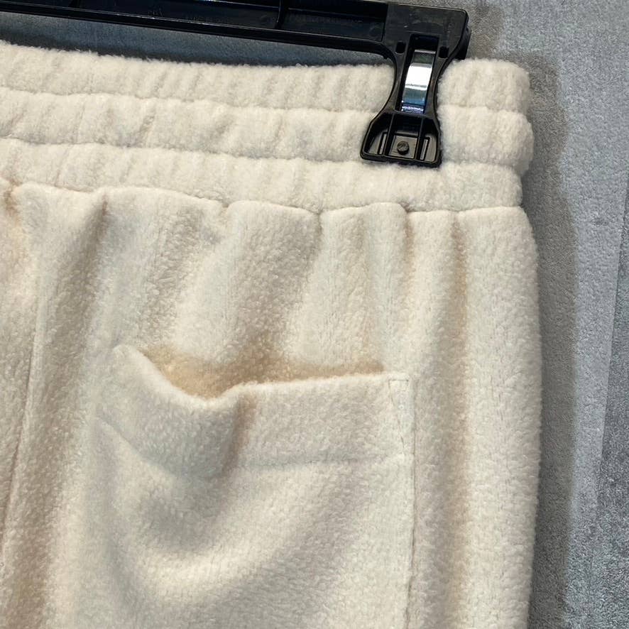 NIA Women's Bone Elastic Drawstring Waist Pull-On Fleece Jogger Pants SZ XS