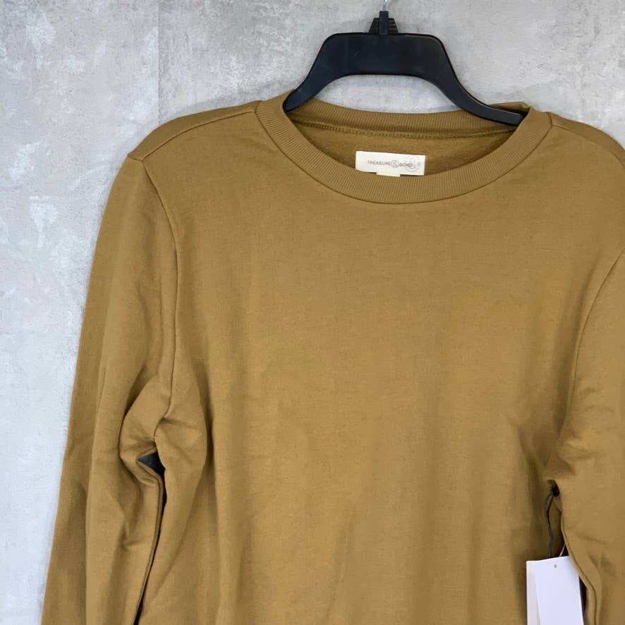 TREASURE & BOND Olive Marsh Crewneck Long Sleeve Pullover Sweater SZ M