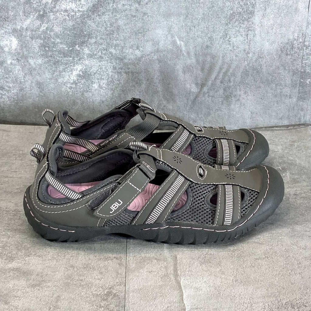 JBU By JAMBU Women's Grey/Petal Regal Slip-On Water Ready Shoes SZ 10
