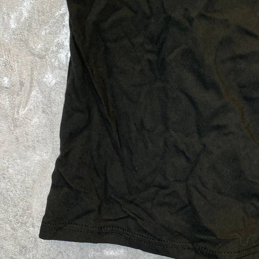 DISTRICT Women's Black Crazy Little Thing Called Love Heart Logo Crewneck T-Shirt SZ L