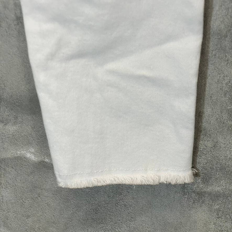 BLANKNYC Women's The Great Jones White Distressed High-Rise Skinny Ankle Denim Jeans SZ 26