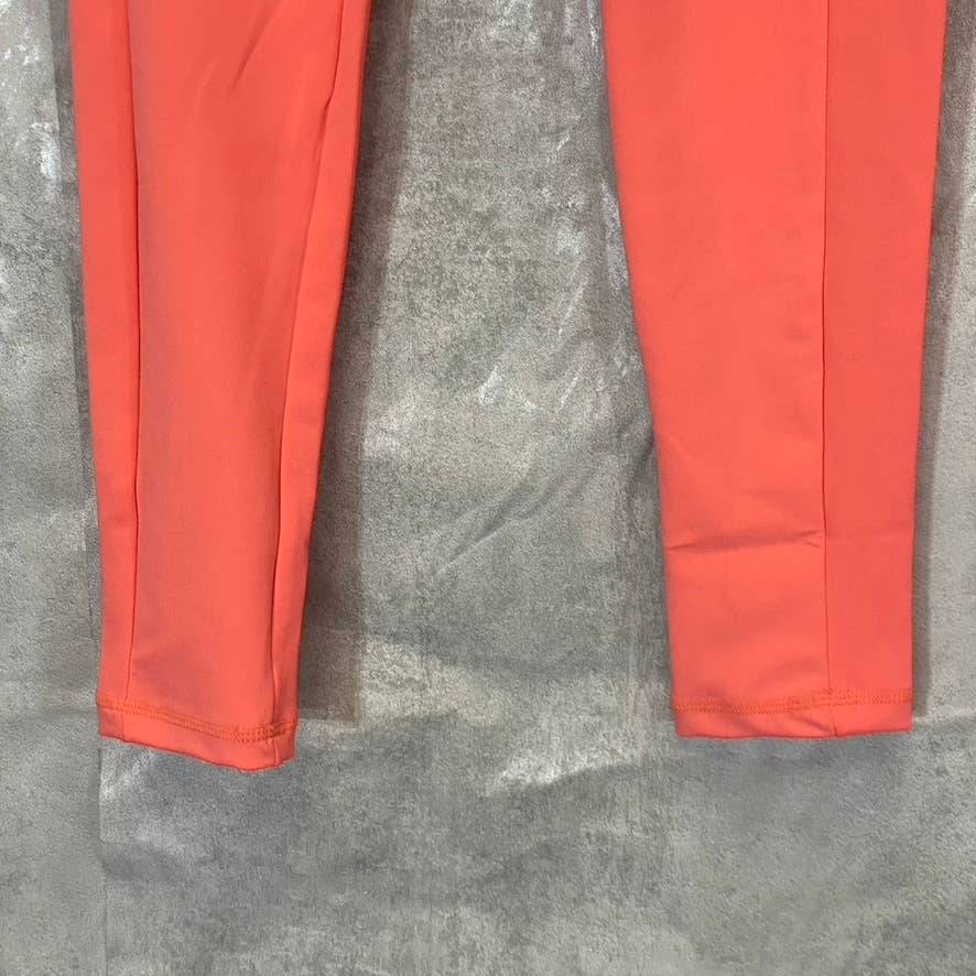 NICOLE MILLER Sport Women's Coral Pull-On Skinny Media Pocket Leggings SZ M