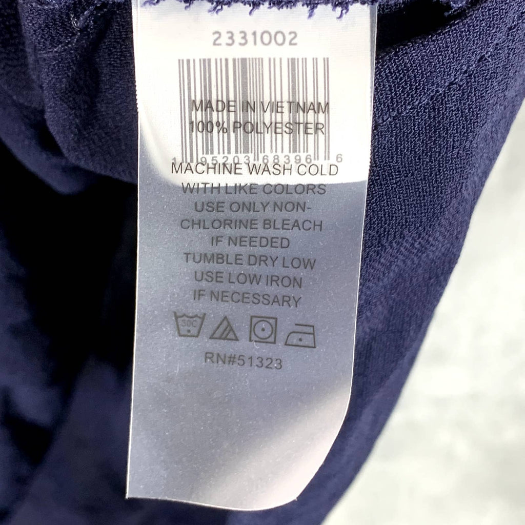 RILEY & RAE Women's Preppy Navy V-Neck Lily Tie-Shoulder Tank Top SZ L