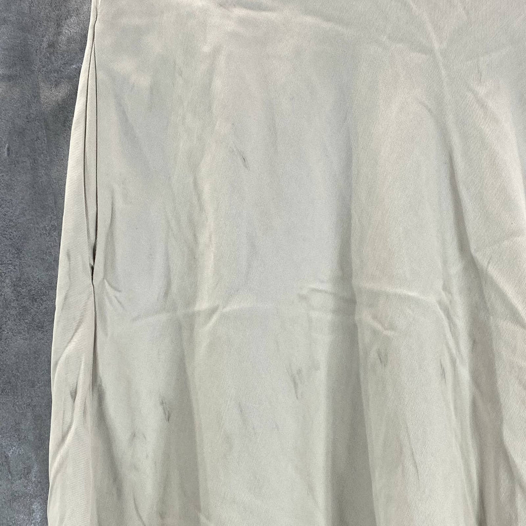 ALFANI Women's Oatmeal Elastic Waist Pocketed Pull-On Midi Skirt SZ 10