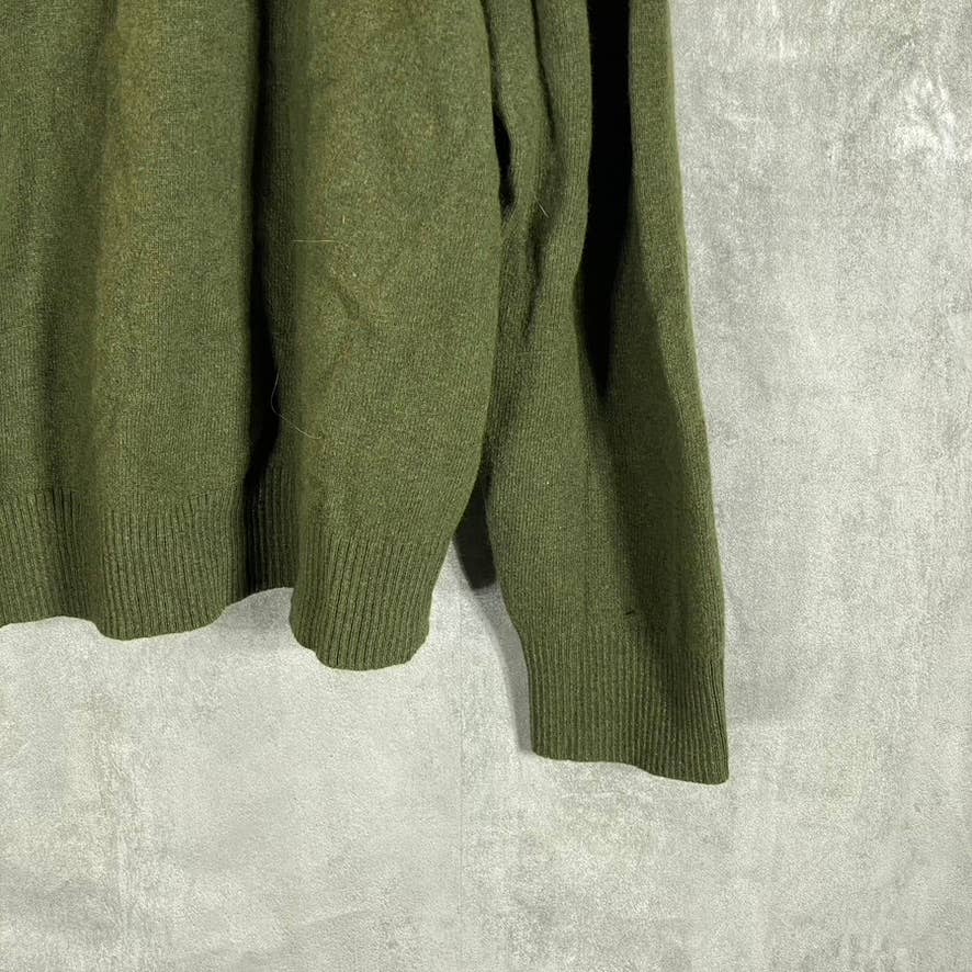 CALVIN KLEIN Men's Jolly Green Bean Heather V-Neck Pullover Sweater SZ 2XL