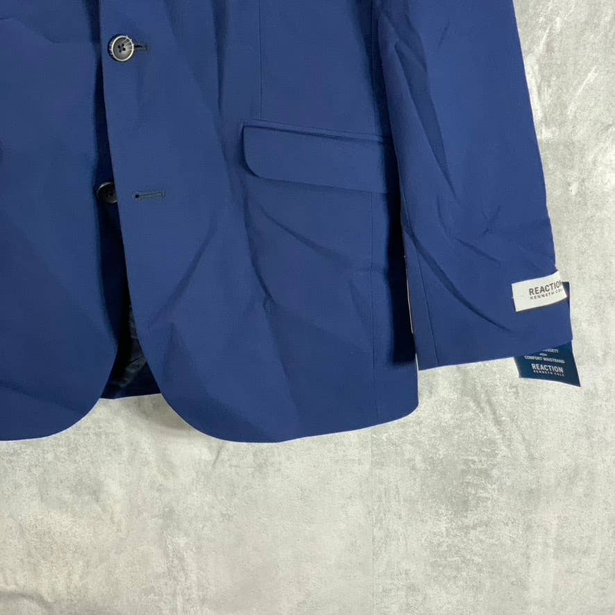 REACTION KENNETH COLE Men's Blue Techni-Cole Slim-Fit Suit Jacket SZ 36R