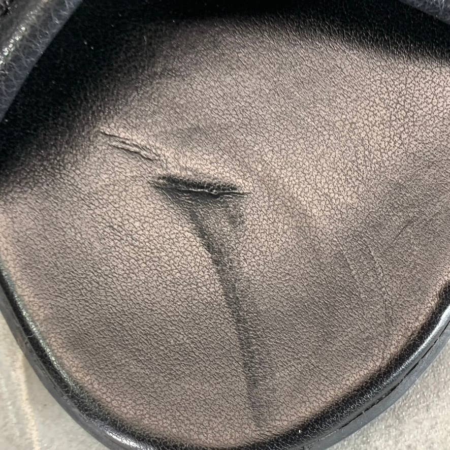 NATURALIZER Women's Black Genn-Rhythm Round-Toe Slip-On Sandals SZ 9.5