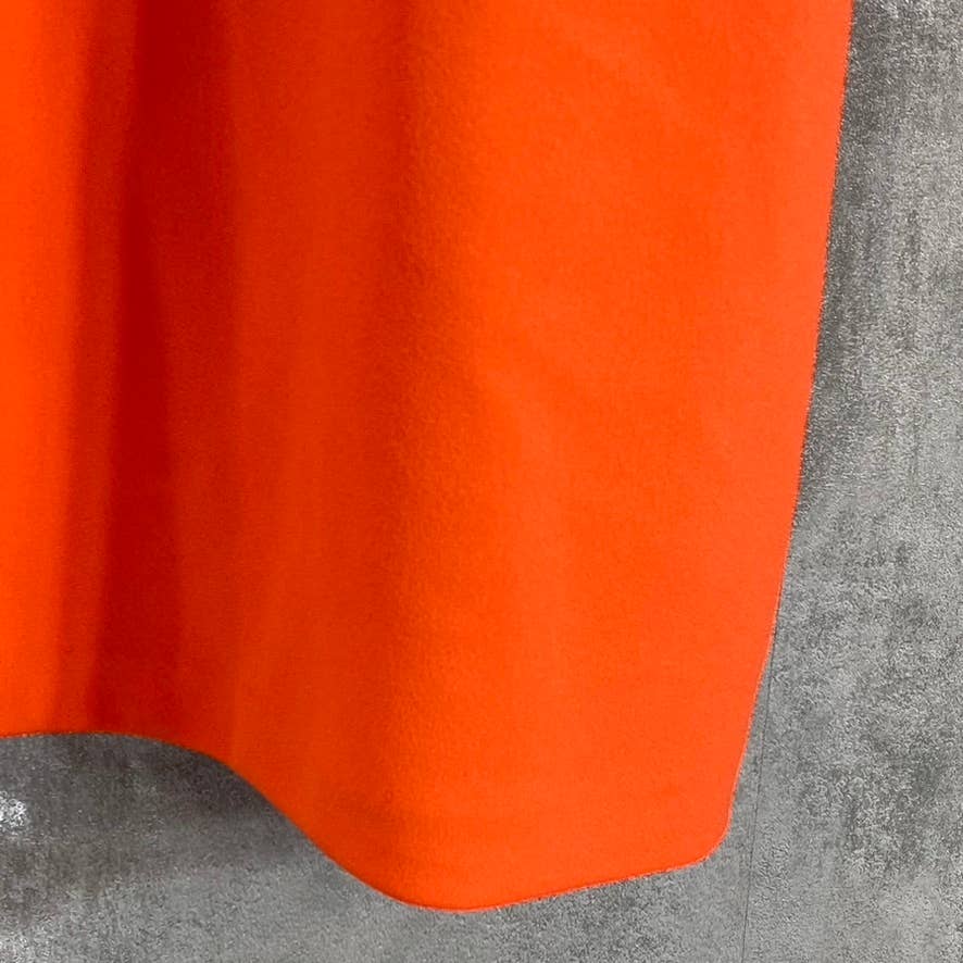 AQUA FORMAL Women's Orange Scuba Side Cutout Embellished Strap Sheath Mini Dress