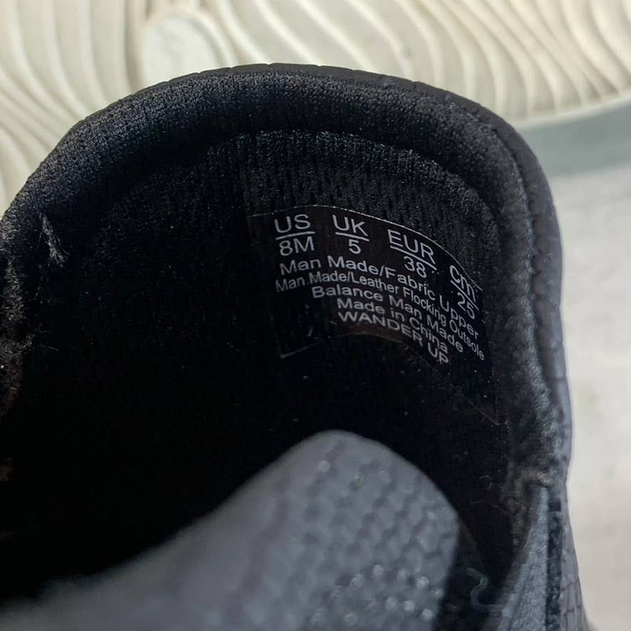 DR. SCHOLL'S Women's Black Snake Print Faux Leather Wander UpSneakers SZ 8