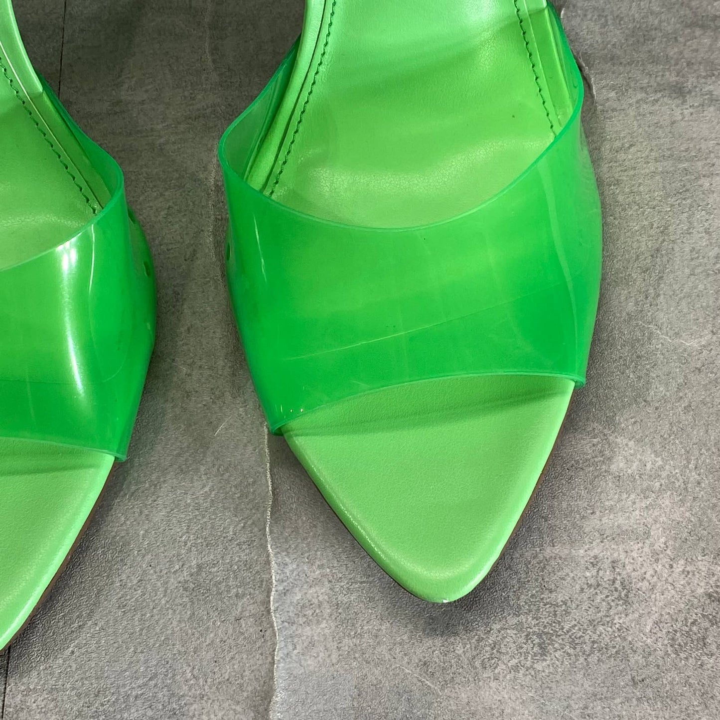 AQUA Women's Green Milan Ankle-Strap Pointed-Toe Stiletto Sandals SZ 9