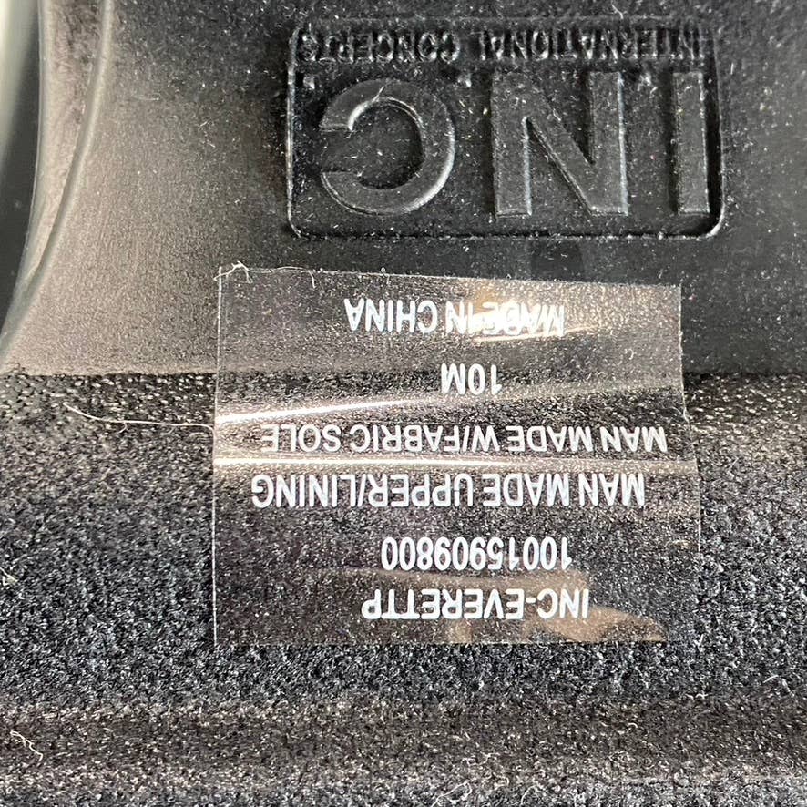 INC INTERNATIONAL CONCEPTS Women's Black Everett Square-Toe Rain Boots SZ 10