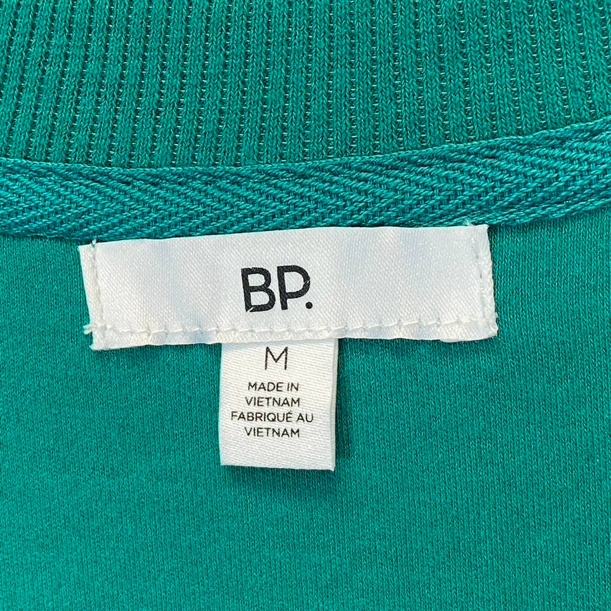 BP. Women's Green Trekking Oversized Crewneck High-Low Hem Pullover Sweater SZ M