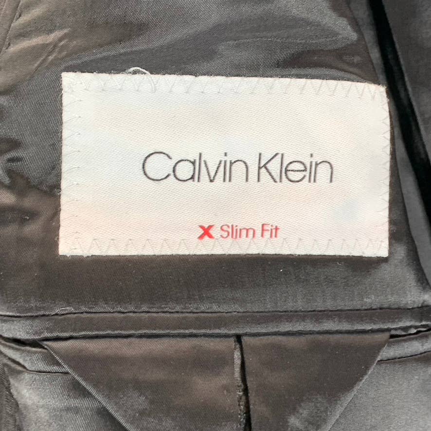 CALVIN KLEIN Men's Slim-Fit Long Two-Button Suit Jacket SZ 48L